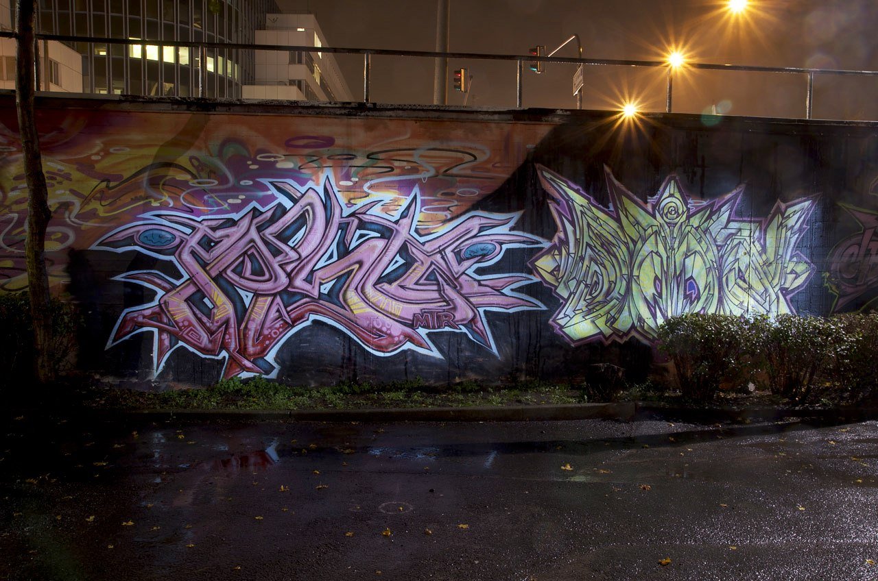Graffiti Wall in Wiesbaden - Photo by Jupiter - Hall-of-Fame, HallWorks, JPTR (2013)