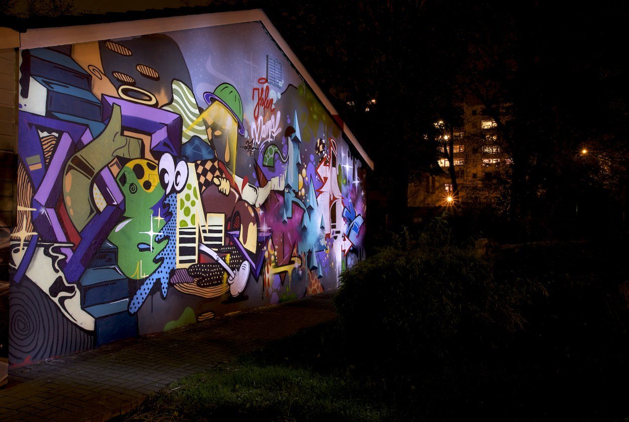 Graffiti Wall in Essen - Photo by Jupiter - TopNotch, Demon, Hafen-Dampf (2014)