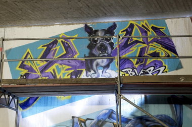 Graffiti Wall in Hennef (Sieg) - Photo by Jupiter - Bier, BridgeWorks, Hennef (2014)
