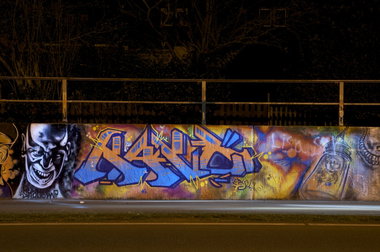 Graffiti Wall in Monheim - Photo by Jupiter - Hall-of-Fame, HallWorks, JPTR (2014)