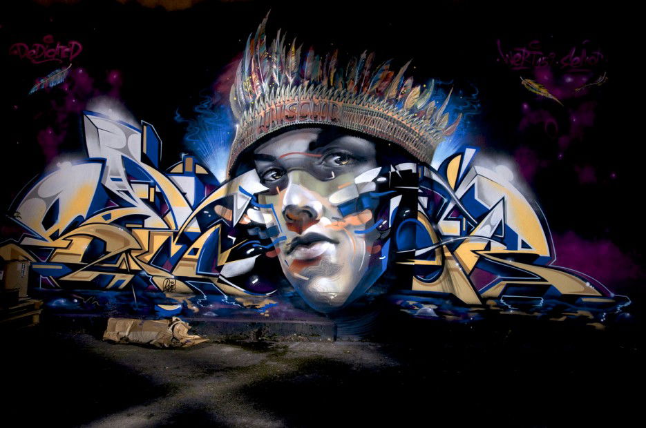 Graffiti Wall in Köln - Photo by Jupiter - Character, Cologne, Colonia (2012)