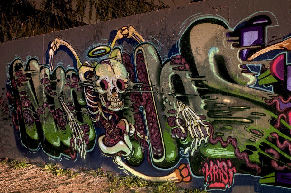 Graffiti Wall in Köln - Photo by Jupiter - Nychos, Character, Cologne (2011)