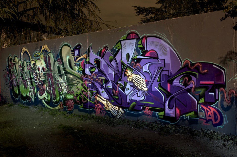 Graffiti Wall in Köln - Photo by Jupiter - Nychos, Semor, Cologne (2011)