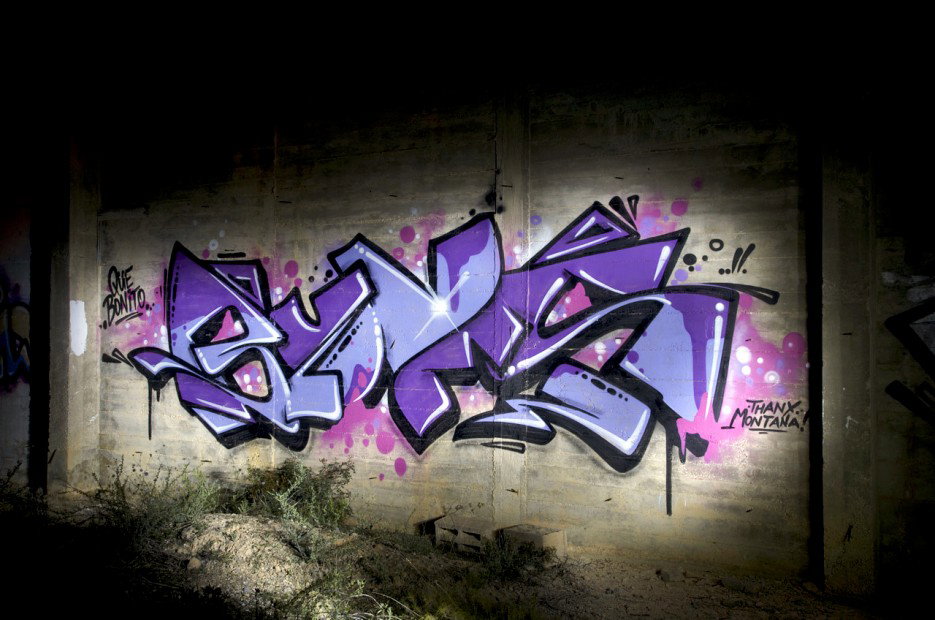 Graffiti Wall in Peguera - Photo by Jupiter - Bums, Abandoned, Area (2011)