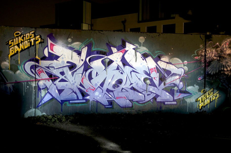 Graffiti Wall in Köln - Photo by Jupiter - Plaque, Bandits, SUK (2013)