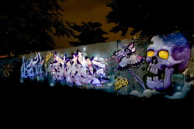Graffiti Wall in Köln - Photo by Jupiter - Atom, AtomOne, Plaque (2013)