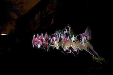 Graffiti Wall in Köln - Photo by Jupiter - EyesB, NHR, Plaque (2012)