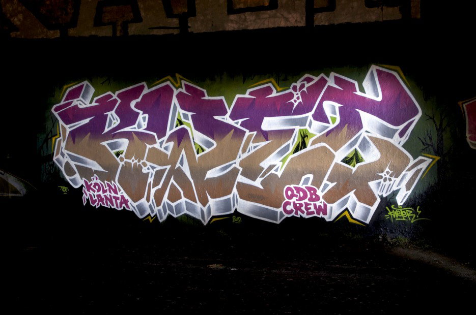 Graffiti Wall in Köln - Photo by Jupiter - Kwet, QDB, Cologne (2012)