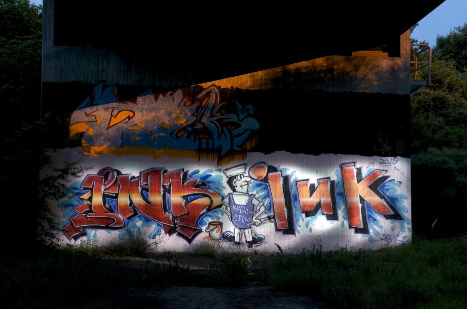 Graffiti Wall in Köln - Photo by Jupiter - INK, Zens, BridgeWorks (2010)