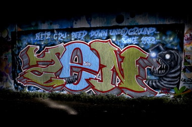 Graffiti Wall in Köln - Photo by Jupiter - Zen, Netz, VeintiUno (2013)