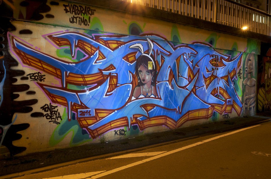 Graffiti Wall in Bonn - Photo by Jupiter - Fone, Bexa, OH (2011)