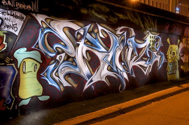 Graffiti Wall in Bonn - Photo by Jupiter - Ker, OH, Bonn (2011)