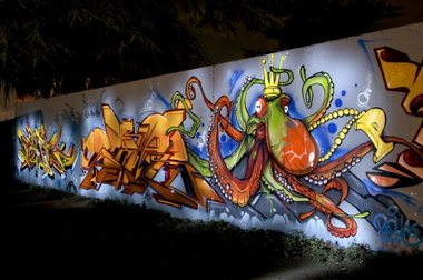 Graffiti Wall in Köln - Photo by Jupiter - Plaque, Semor, Deink (2013)