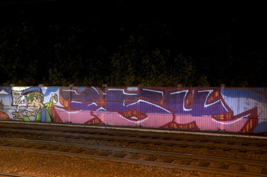 Graffiti Bombing in Köln - Photo by Jupiter - DFV, 354, Aniversario (2013)