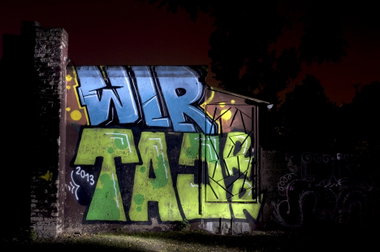 Graffiti Wall in Köln - Photo by Jupiter - WIR, Tajrr, Cologne (2013)