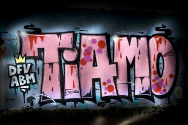 Graffiti Wall in Köln - Photo by Jupiter - TiAmo, ABM, DFV (2013)