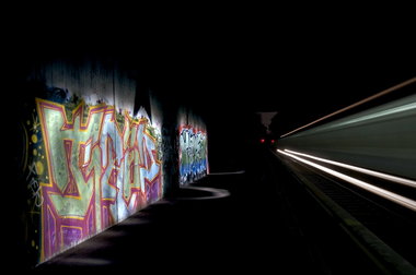 Graffiti Bombing in Köln - Photo by Jupiter - Tired, MDE, LightVisions