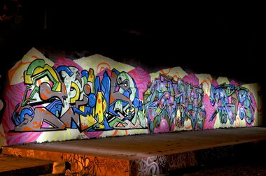 Graffiti Wall in Köln - Photo by Jupiter - Spider, DSU, Trips (2013)