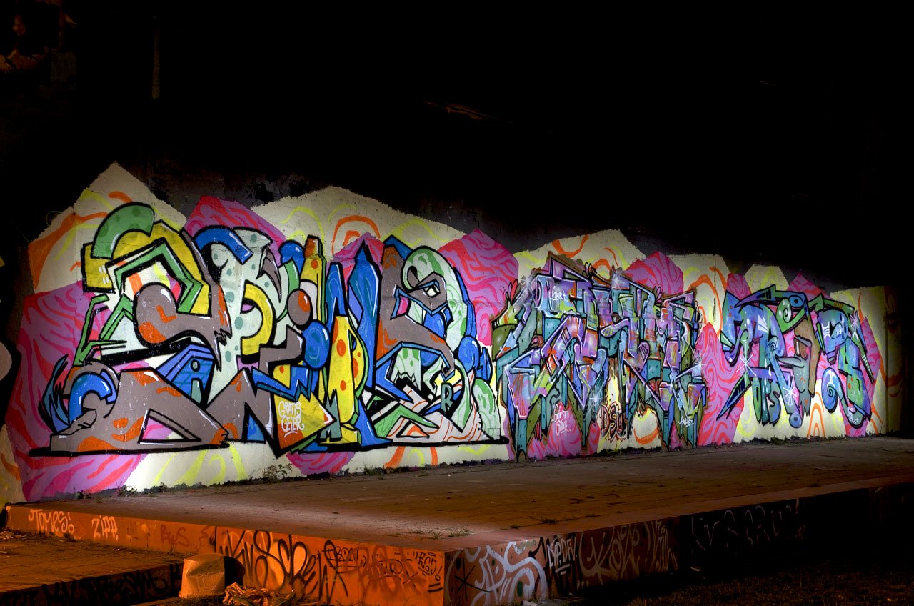 Graffiti Wall in Köln - Photo by Jupiter - Spider, DSU, Trips (2013)