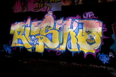Graffiti Wall in Köln - Photo by Jupiter - Risiko, BlackSerum, Serial (2013)