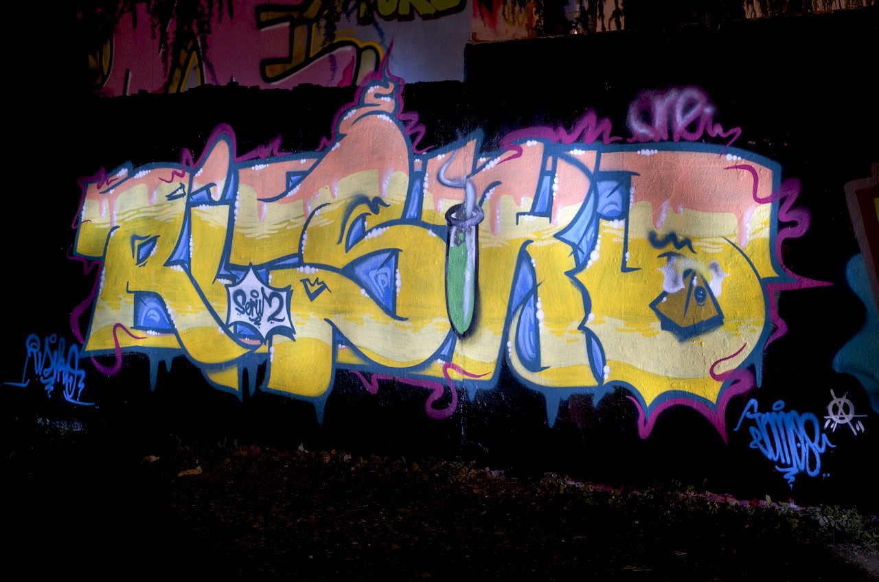 Graffiti Wall in Köln - Photo by Jupiter - Risiko, BlackSerum, Serial (2013)