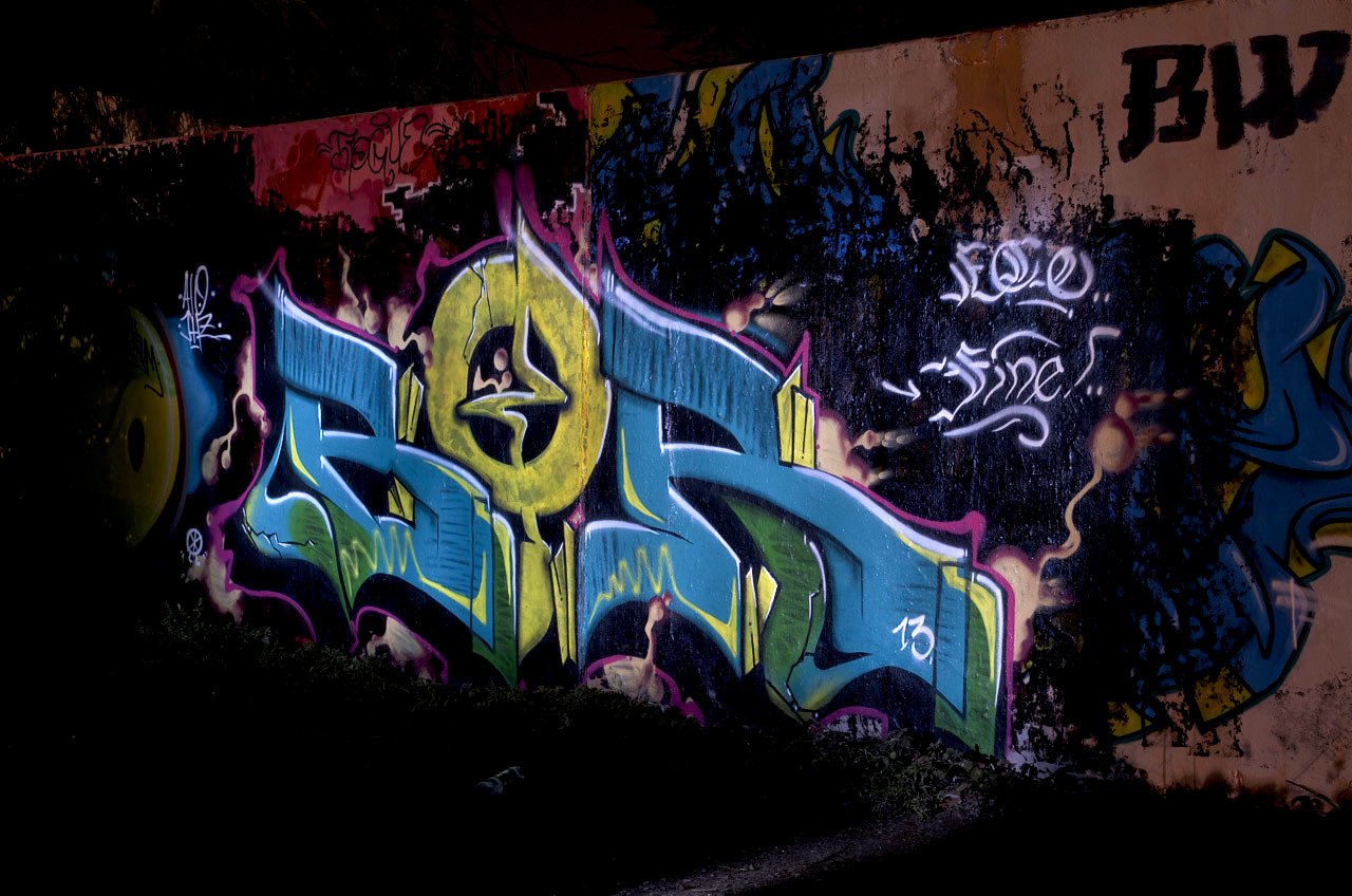 Graffiti Wall in Köln - Photo by Jupiter - BOR, BlackSerum, Serial (2013)