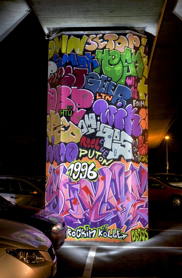 Graffiti Wall in Köln - Photo by Jupiter - Shake, BridgeWorks, CityColumns (2013)