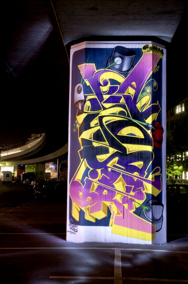 Graffiti Wall in Köln - Photo by Jupiter - Kayo, Sair, BridgeWorks (2013)