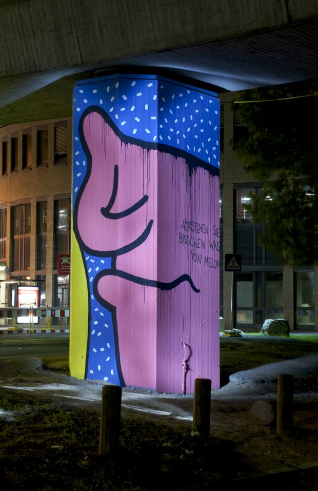 Graffiti Wall in Köln - Photo by Jupiter - Mond, BridgeWorks, CityColumns (2013)
