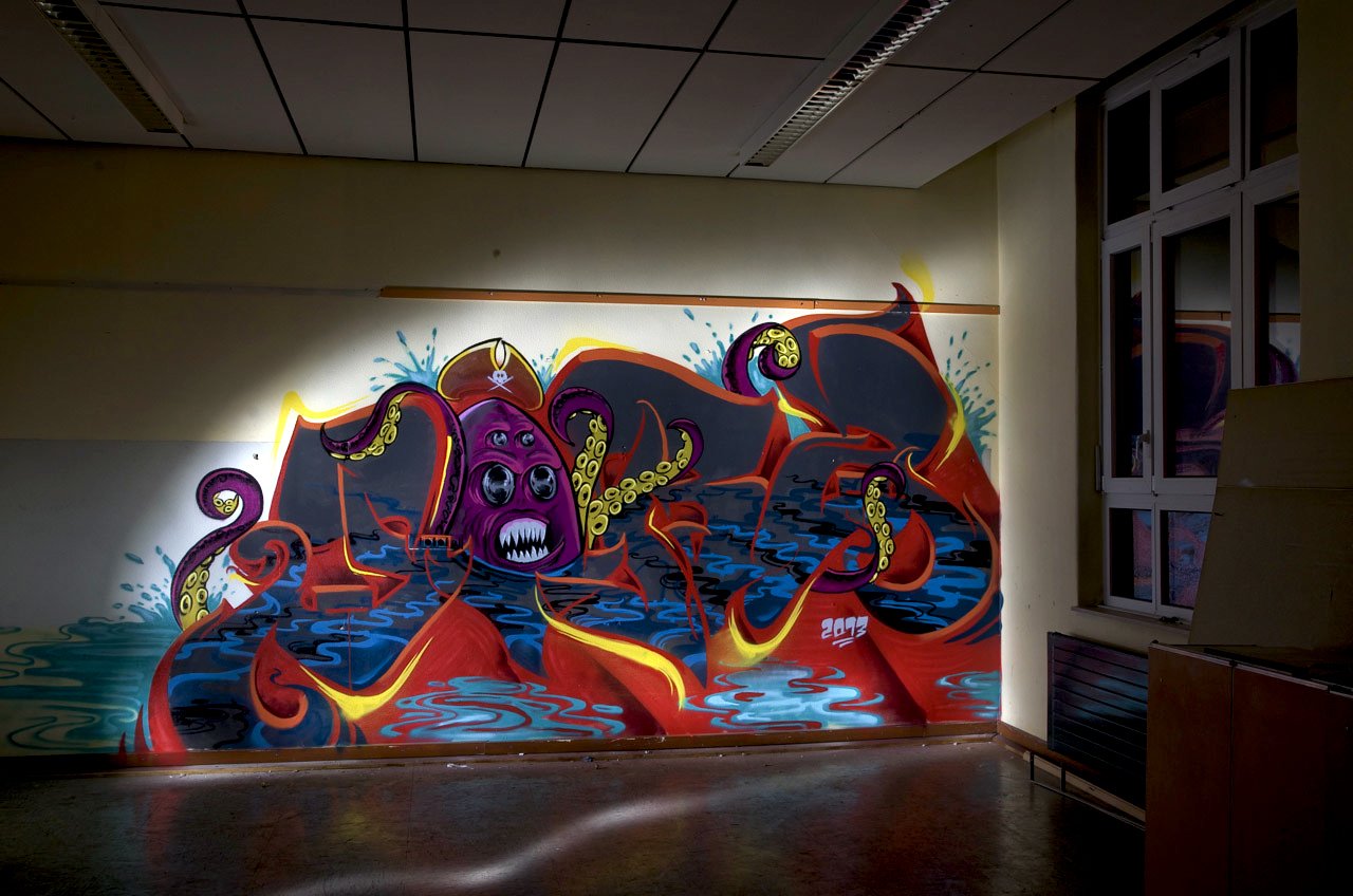 Graffiti Wall in Recklinghausen - Photo by Jupiter - Jorz, Back-to-School, Back2School (2013)