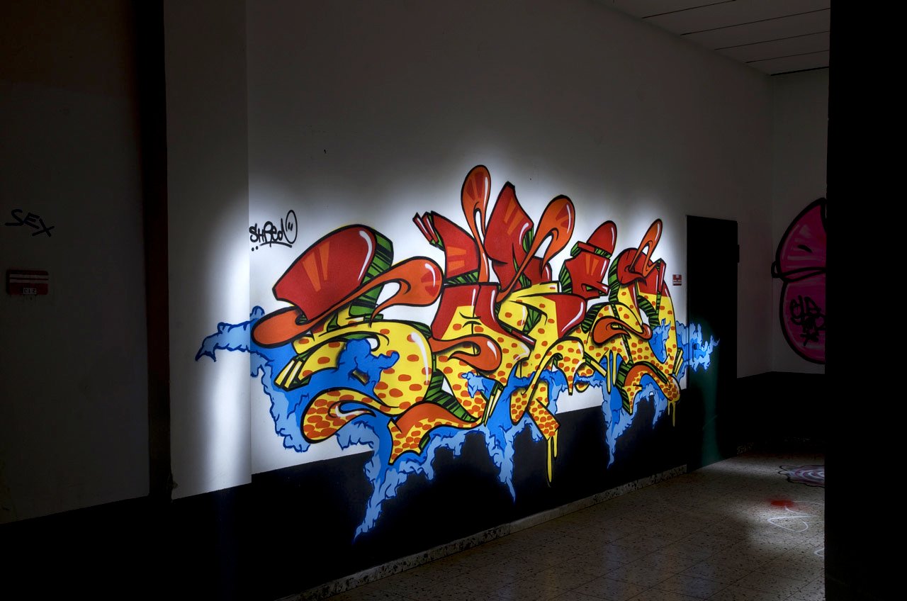 Graffiti Wall in Recklinghausen - Photo by Jupiter - Shred, Back-to-School, Back2School (2013)