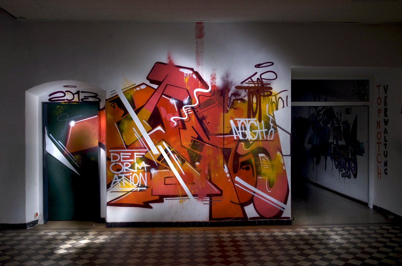 Graffiti Wall in Recklinghausen - Photo by Jupiter - TopNotch, Def-Orm-Ation, Back-to-School (2013)