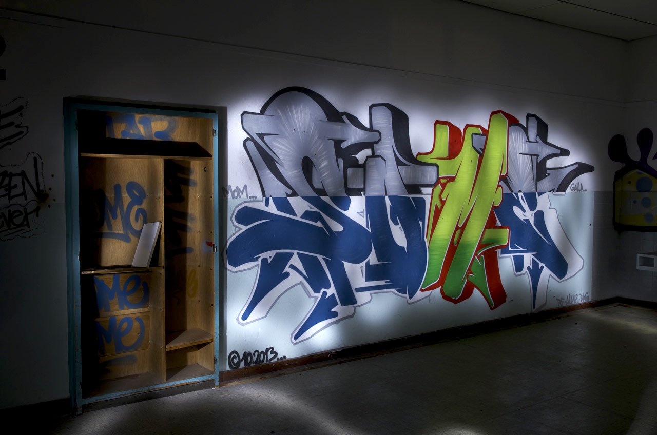 Graffiti Wall in Recklinghausen - Photo by Jupiter - Some, Alme, Armario (2013)