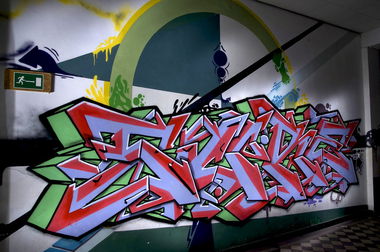 Graffiti Wall in Recklinghausen - Photo by Jupiter - Sure, PSCrew, Corridor (2013)
