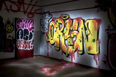 Graffiti Wall in Recklinghausen - Photo by Jupiter - ORSN, Dine, Asi (2013)