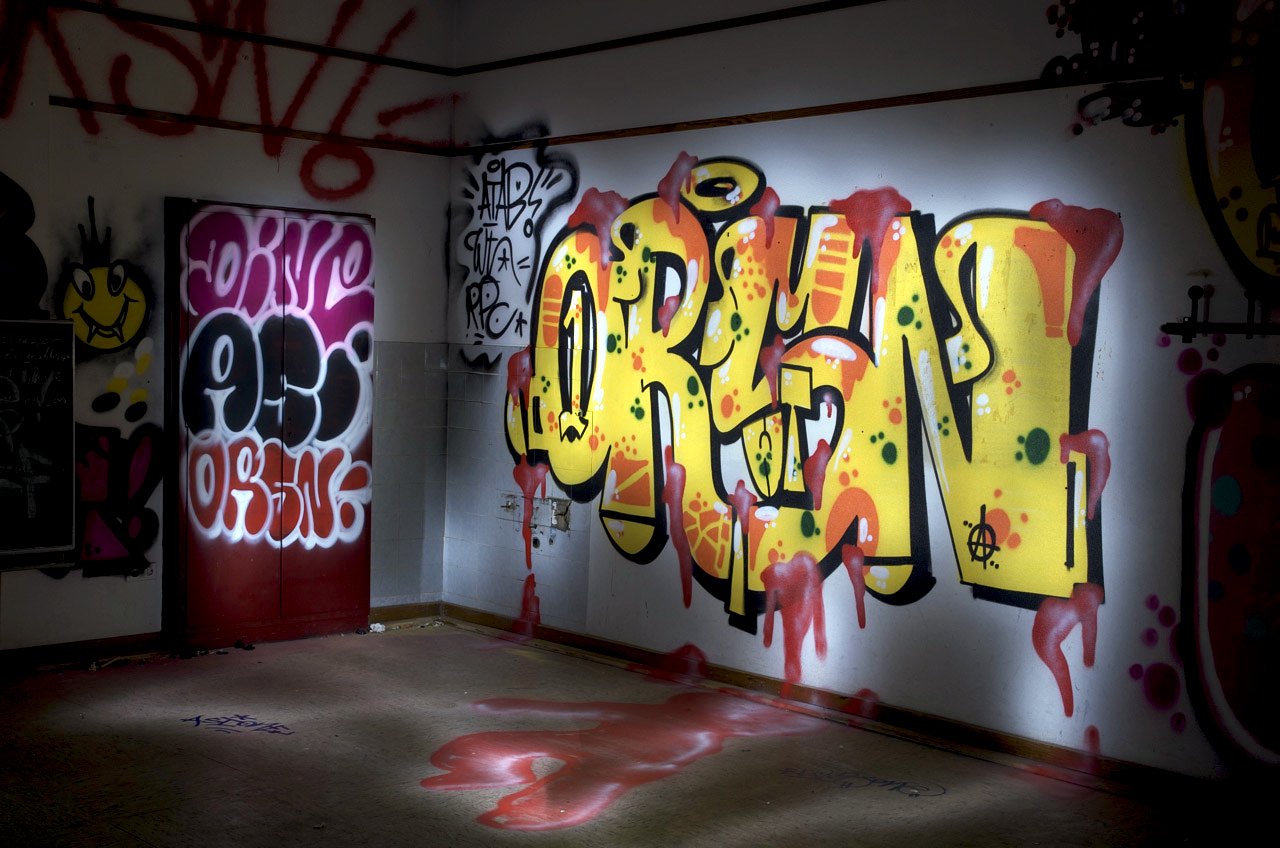 Graffiti Wall in Recklinghausen - Photo by Jupiter - ORSN, Dine, Asi (2013)