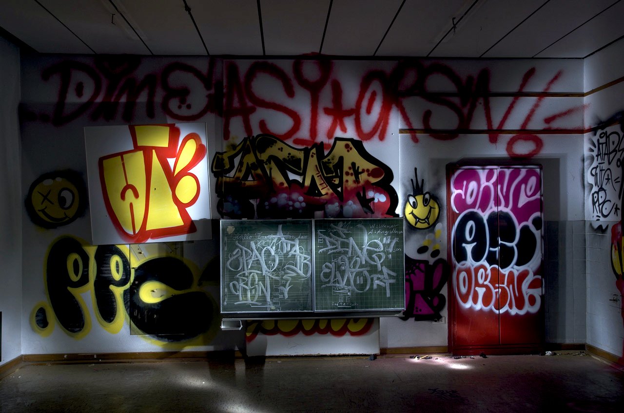 Graffiti Wall in Recklinghausen - Photo by Jupiter - ORSN, Dine, Asi (2013)