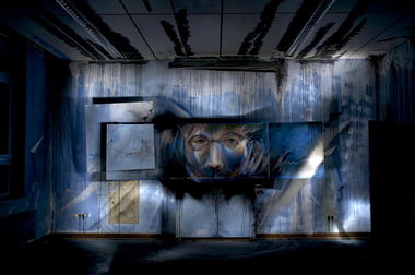 Graffiti Wall in Recklinghausen - Photo by Jupiter - Bird, Blue-Class, Back-to-School (2013)