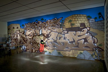 Graffiti Wall in Recklinghausen - Photo by Jupiter - Ebos, Sure, Zawo (2013)