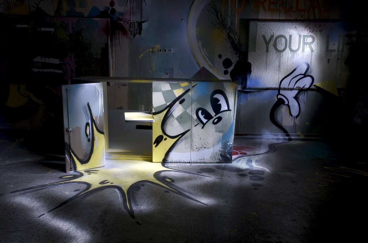 Graffiti Wall in Recklinghausen - Photo by Jupiter - Demon, Character, Back-to-School (2013)