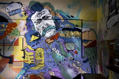 Graffiti Wall in Recklinghausen - Photo by Jupiter - Qumi, Character, Mural (2013)