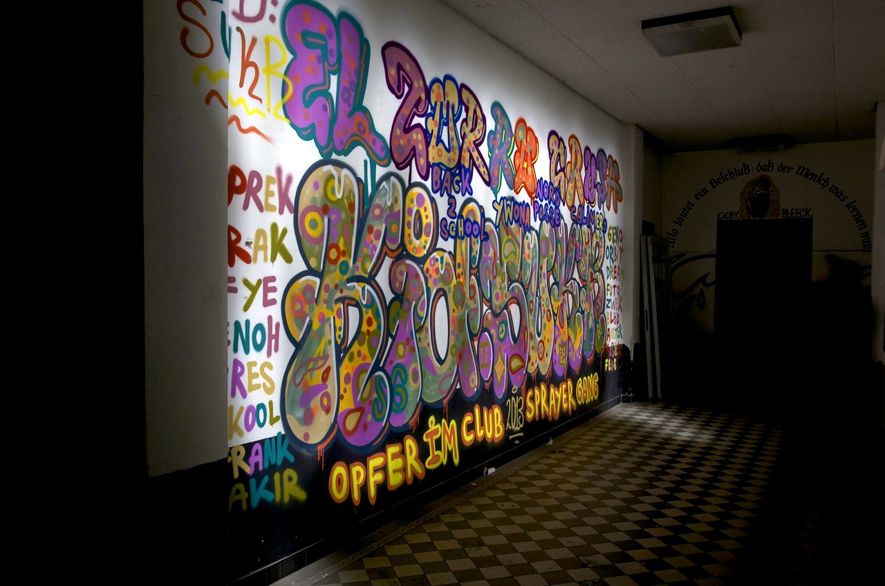 Graffiti Wall in Recklinghausen - Photo by Jupiter - Kid, Sukr, Back-to-School (2013)
