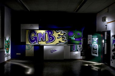 Graffiti Wall in Recklinghausen - Photo by Jupiter - Tobias, GNB, BlackBoard (2013)