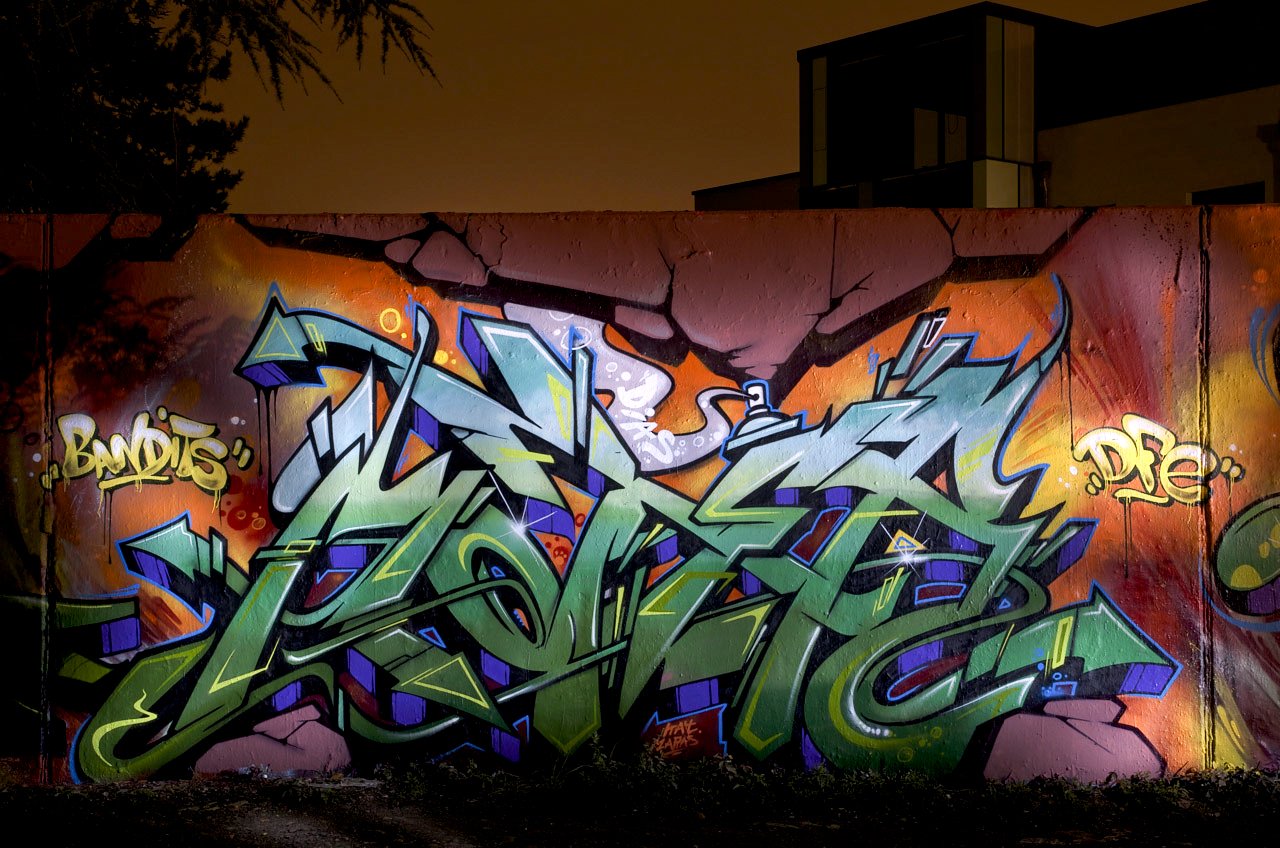 Graffiti Wall in Köln - Photo by Jupiter - Motas, DFE, Cologne (2013)