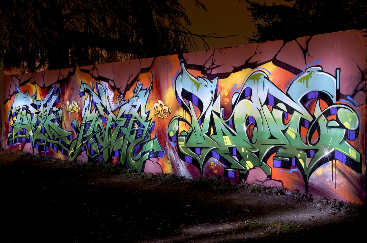 Graffiti Wall in Köln - Photo by Jupiter - Twik, Motas, Plaque (2013)