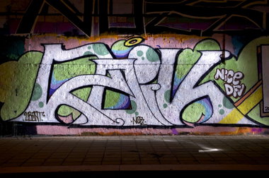 Graffiti Wall in Köln - Photo by Jupiter - Roik, Nice, DFV (2013)