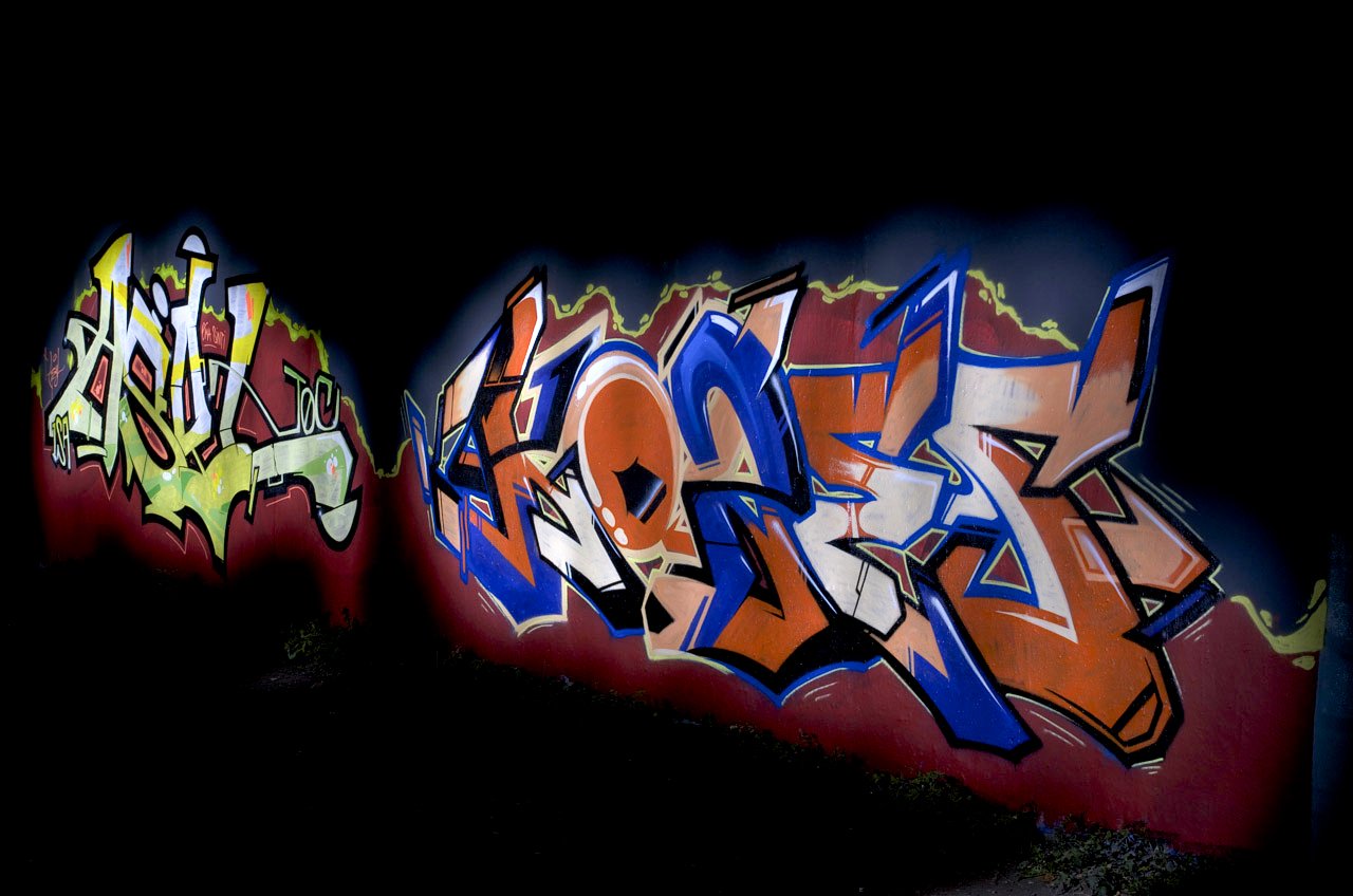 Graffiti Wall in Köln - Photo by Jupiter - Asyl, Köbes, TOC (2013)