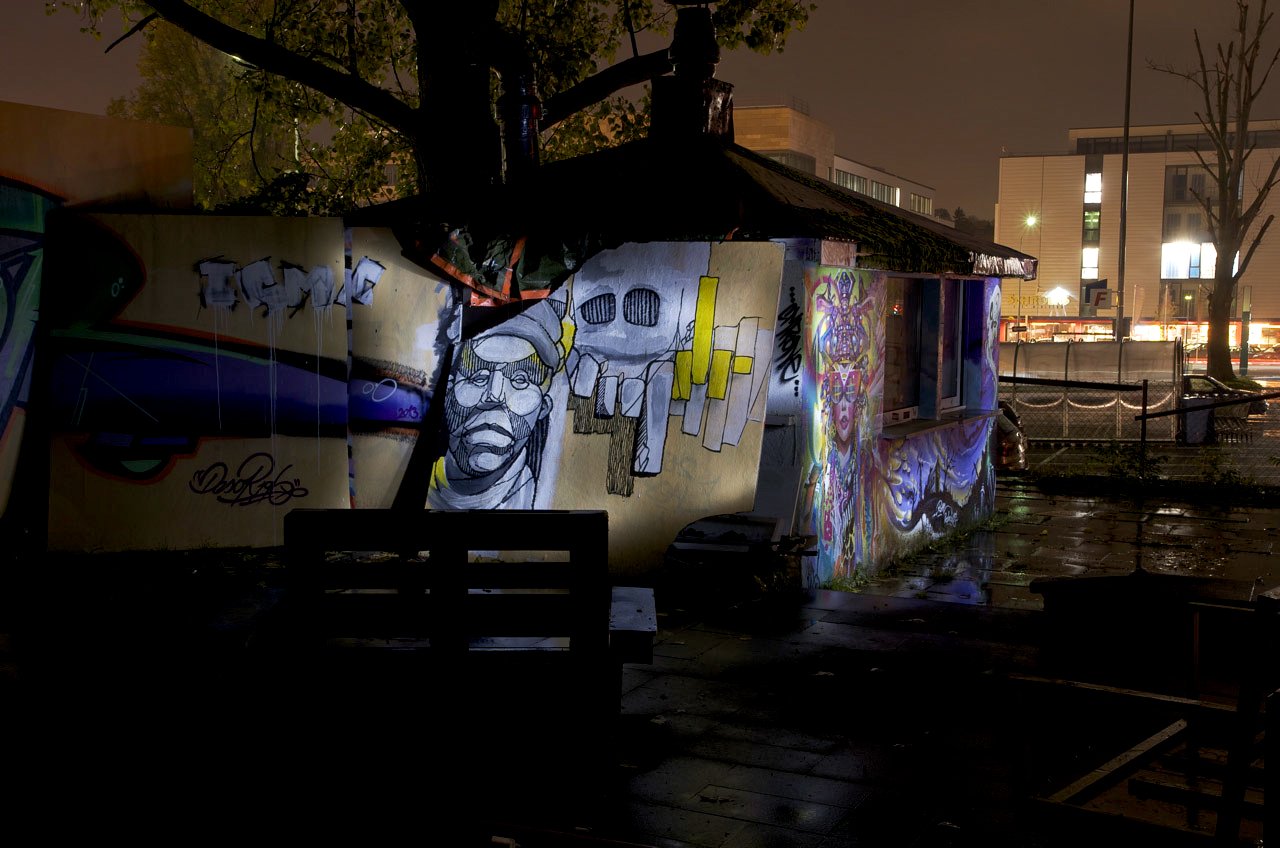 Graffiti Wall in Wiesbaden - Photo by Jupiter - Character, Sketches, Kontext (2013)
