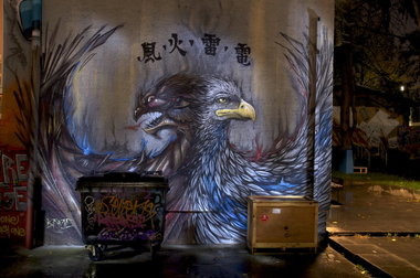 Graffiti Wall in Wiesbaden - Photo by Jupiter - BFree, Character, Kontext (2013)