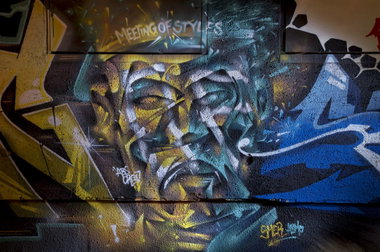 Graffiti Wall in Wiesbaden - Photo by Jupiter - ABS, Cubismo, Kontext